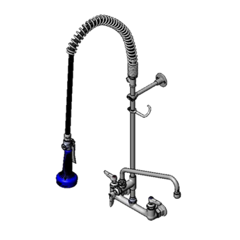 T&S-B-0133-12ACRB8T: Pre-Rinse Faucet Assembly, with Add On Faucet