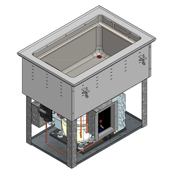 Vol-FC-6HC-01208-AD: Hot / Cold Food Well Unit, Drop-In, Electric