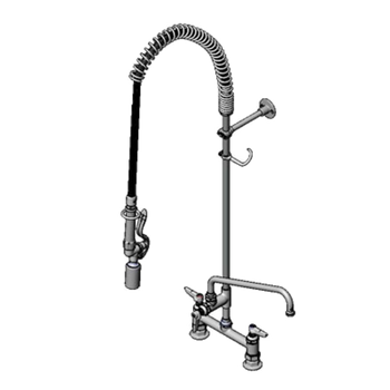 T&S-B-0123-ADF12-BJ: (EasyInstall) Pre-Rinse Faucet Assembly, with Add On Faucet