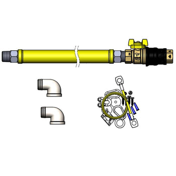 T&S-HG-4E-48G-K: (Safe-T-Link) Gas Connector Hose Kit / Assembly