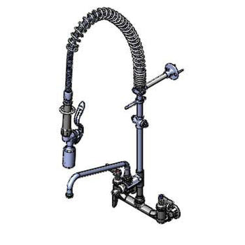 T&S-B-0133-A12-BC4: (EasyInstall) Pre-Rinse Faucet Assembly, with Add On Faucet