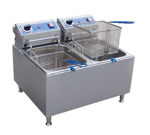 Glo-PF32E: (Globe) Fryer, Electric, Countertop, Split Pot