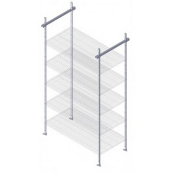 Qua-TTK-C18GY: Track Shelving System