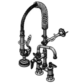 T&S-MPZ-4DLN-06: Pre-Rinse Faucet Assembly, Mini