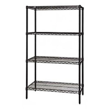 Qua-WR86-1836BK: Shelving Unit, Wire