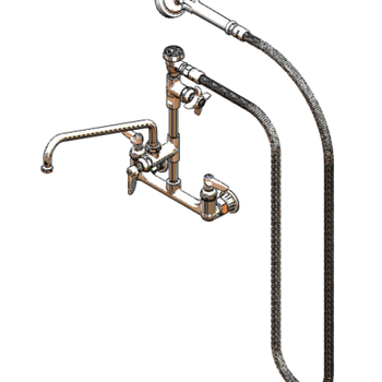 T&S-B-2308: Faucet, with Spray Hose