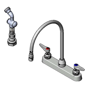 T&S-B-1172-T: Faucet, with Spray Hose