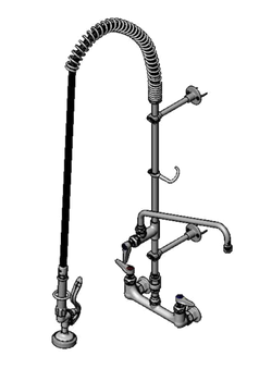 T&S-B-0133-063X: (EasyInstall) Pre-Rinse Faucet Assembly, with Add On Faucet