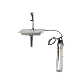 T&S-B-1230-WFK: Glass Filler Station with Drain Pan