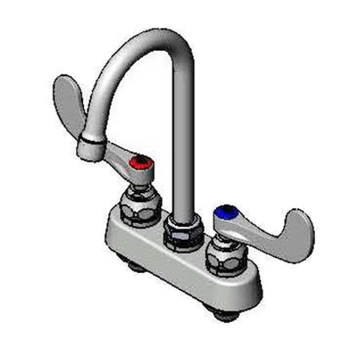 T&S-B-1141-02A-WH4: Faucet, Deck Mount