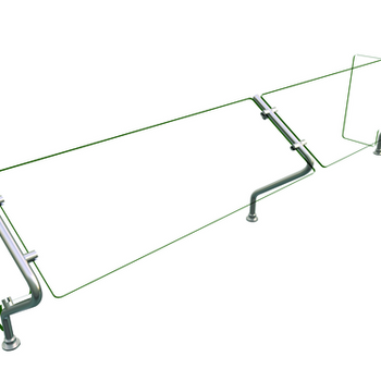 Hat-ES67-84: (Flav-R-Shield™) Sneeze Guard, Stationary